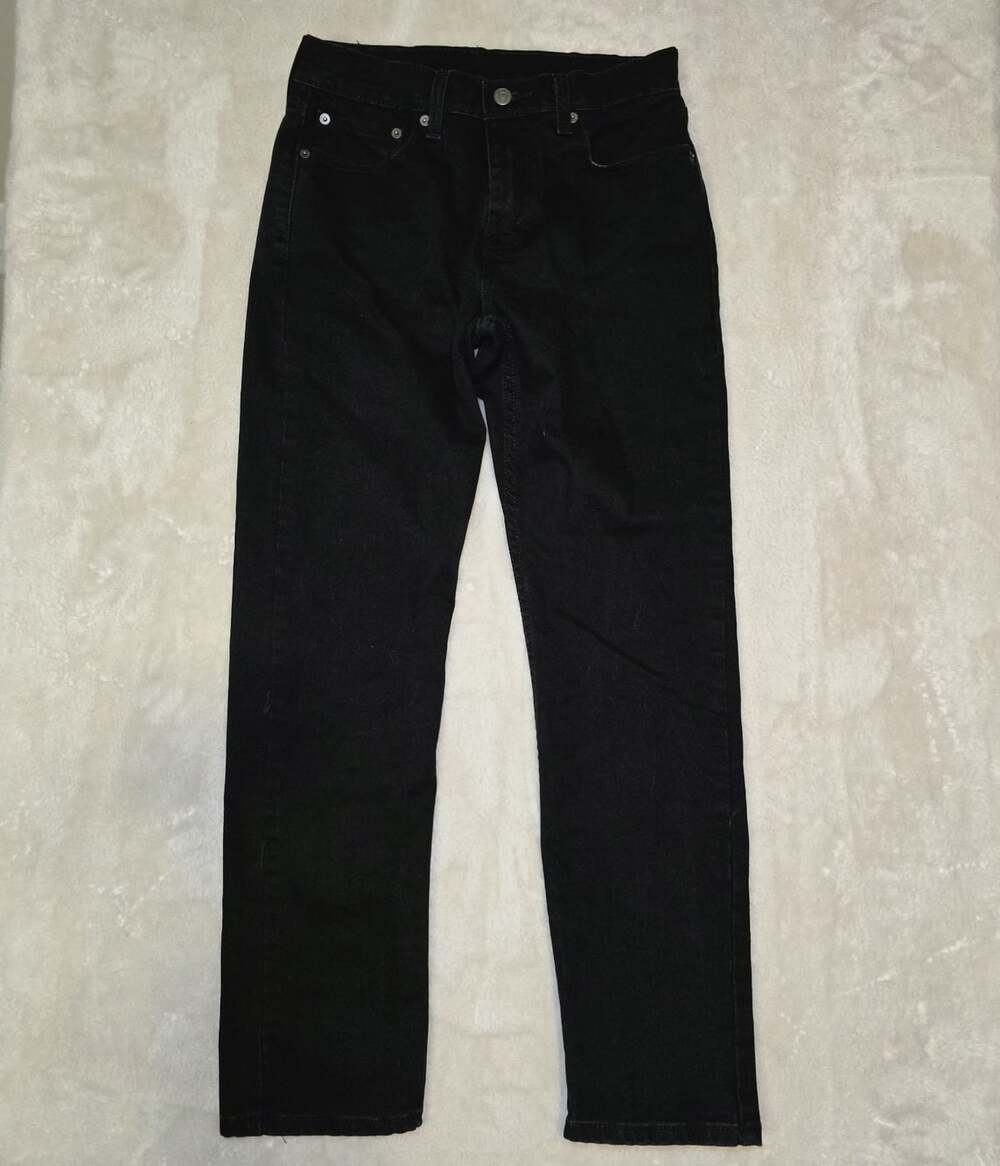 Levi’s 502 Taper Fit Black Jeans Men’s W29 L30 Slim Tapered Denim